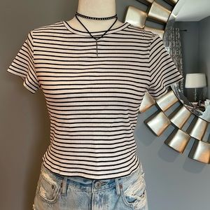 Rib knit tee